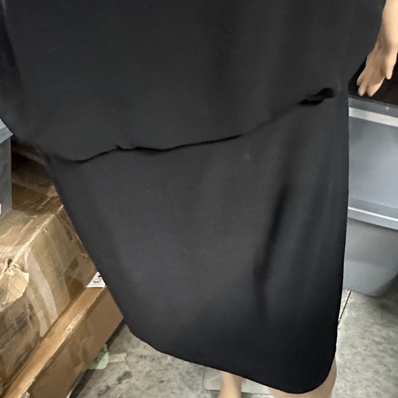 NWT Scarlett Black Flowing Midi Dress with side sequin accents size 8 - Picture 8 of 10